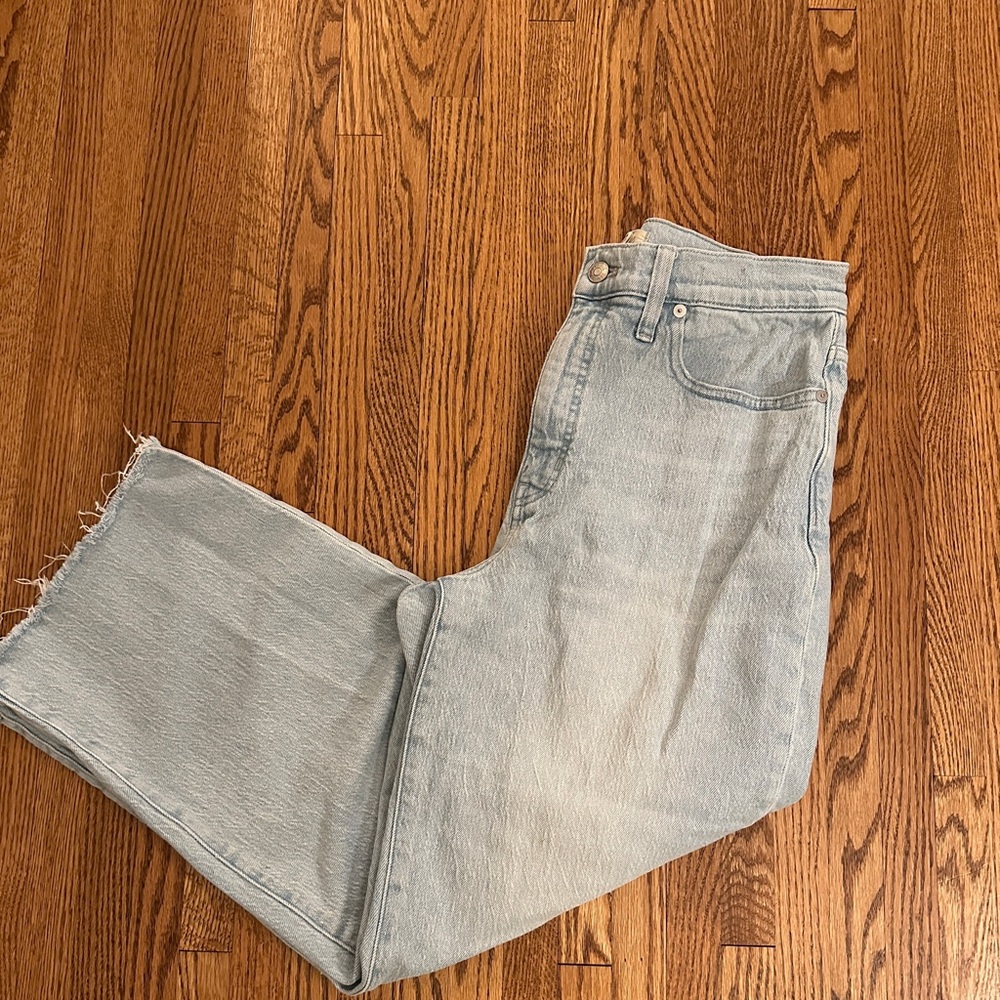 Madewell The Perfect Vintage Wide-Leg Crop Jean Sz 29